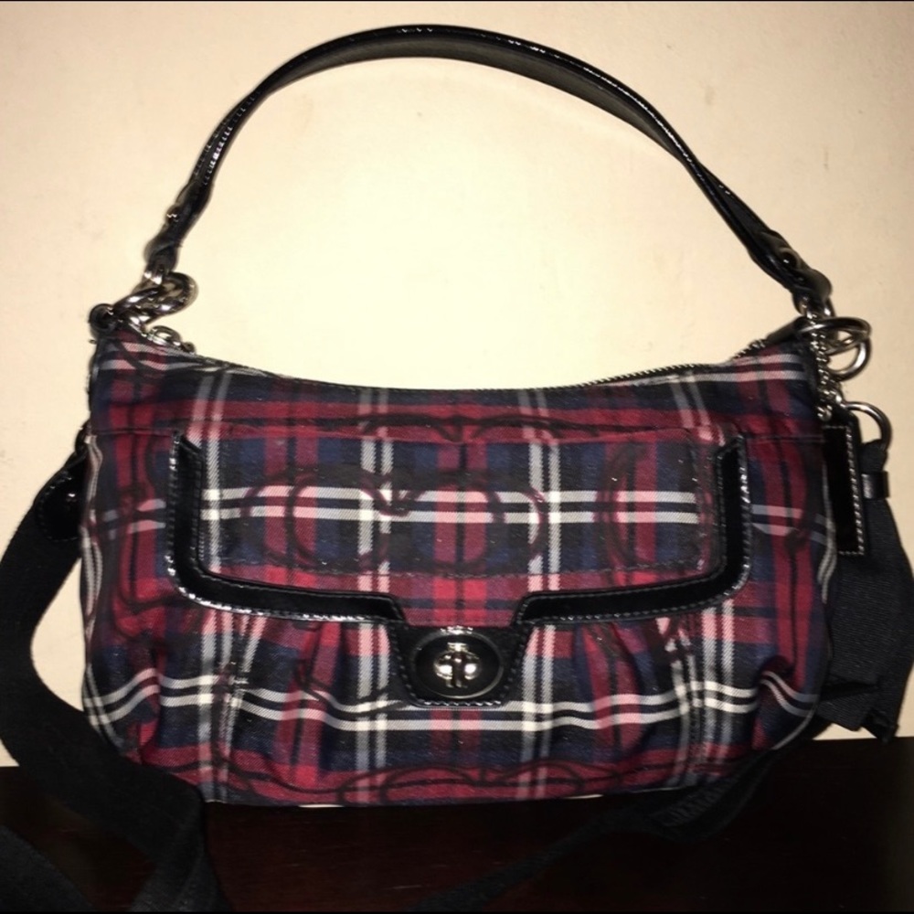 COACH Poppy Tartan Plaid Crossbody